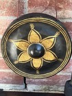 Vintage Thai-style Temple Gong On Wood Stand 22    W  Mallet Buddhism Decor