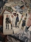 Huge Mixed Lot Of Vintage Paper Dolls  Cutout Outfits   Etc Early 1900s Estate