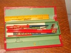 Vintage Coca Cola Pencil Box Complete W  Accessories