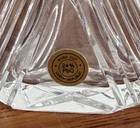Vintage Art Deco Czechoslovakia Cut Glass Perfume Bottle With Dauber