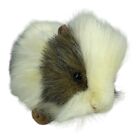 Hansa Guinea Pig Plush 8 Inch White Grey Brown Realistic Stuffed Animal Toy