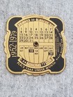Vtg Western Air Lines Metal Perpetual Pocket Calendar 1952-1979 Date Calculator