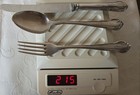 Antique German 800 Silver Cutlery Set     215g     Spoon Fork Knife     Monogrammed
