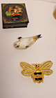 Mixed Lot Of 9 Vintage And New Trinket Boxes