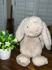 Jellycat Bashful Bunny Rabbit Plush Stuffed Animal Beige Tan Easter Medium 12   