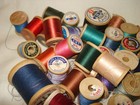 39 Vintage Ont Coats   Clarks Richardson Silk Advertising Wooden Thread Spools