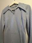Finlaw Of Melbourne 1970   s Vintage Blue Polka Dot Retro Dress Size 12 New