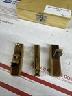 3 Piece Micro Mini Brass Hand Plane Set Wood Finish Planer