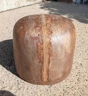 Antique Primitive Amish Solid Wood Millinery Block Dome Hat Form 475r Size 6 5 8