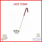 Winco Red Stainless Steel Ladle Handle  2-ounce  Medium