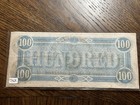 1864  100 Dollar Confederate States Of America Richmond Civil War Era Au   Note