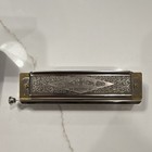 Hohner Chromonica 270 Chromatic Harmonica Key Of C Silver High Polish W  Case