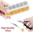 1200pcs Small Open Jump Rings Jewelry Making Supplies With Pliers  Opener   Lobs