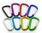 3  Aluminum Carabiner D Shape Buckle Pack  Keychain Clip  Spring Snap Key Chain 
