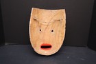 Vintage Northwest Coast Painted Mask Carved Wood 11  Long
