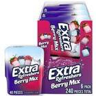 Sugar-free Berry Mix Gum  40 Pieces Per Bottle  3 21 Oz  6 Pack - Fresh Breath 