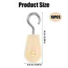10pcs Mini Plastic Pulley Wheel  Lightweight Nylon Small Pulley Wire Rope Pulley