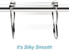 Shower Curtain Hooks Rings  Rust-resistant Chrome For Bathroom  Set Of 12