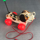 Fisher Price Little Snoopy Pull Toy 2034 Puppy Wiggles 1990 Reissue Plastic Body