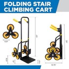 Stair Climbing Hand Truck 330 Lb Capacity Foldable Dolly Cart W  Wheels New
