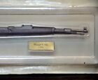 Vintage Hand Painted Mauser K 98k Lead Toy Rifle Gun Model