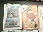 8 Vtg Simplicity Crafts  Doll Patterns 6823 8210 8899 9482 2462 8838 8694 5682 G