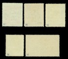 Venezuela 1947 Airmail -  j r g   Surcharged Set  Scott   C223-c227 Mint Mnh