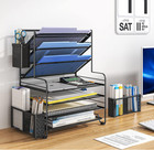 Organizador De Archivos De Escritorio De 7 Niveles Con Portal  pices  negra  New