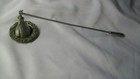 Vintage Pewter Candle Snuffer By Partylite Rose Pattern With Base 