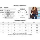Womens Elegant Ruffle V Neck Long Sleeves Chiffon Shirt Casual Loose Blouse Tops