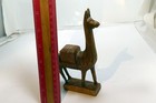 Llama Hand Carved Wood Folk Art Alpaca 6    Decor  Peru Andean Highlands