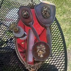 Matson Vintage  Vanity Set W mirror Tray  Perfume Bottle brush comb Box Complete