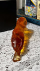 Panther Fans  Lalique Amber Crystal Gift-giving Condition  10492800 Orig Box