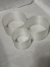 Set Of 3 Pyrex Mixing Bowl Display Riser Stands 3d Printed Clear Pla  No Bowls