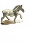 Hagen Renaker Vintage Miniature Retired Figurine Specialty White Draft Horse