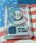 1954 Silver Washington Quarter Pcgs Ms64   Blast White   Free Shipping      