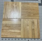 5 Sq Ft  Oak Grain Hevea Parquet Flooring 6 X6 X 5 16ths 7-finger New 20pcs