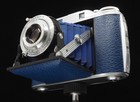 Agfa Isolette Iii F4 5   85mm Solinar - Serviced -  Blue   New Blue Bellows