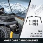 Shu-ran Golf Cart Accessories Front Clay utility cargo Basket Black 