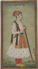 Rare Ahmed Shah Bhadur Portrait     Mughal Miniature Painting By Mazhar Ali Khan 