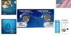 2-pack Silver Oxide 394 Watch Batteries - 1 55v     Superior Leakage Protection