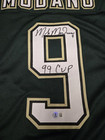 Mike Modano Signed 99 Cup Green Hockey Jersey Beckett Witness Auto Dallas Stars 