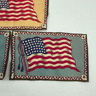 Antique Tobacco Cigar Box Felt 48 Star American Flag Austria Hungary Lot Of 4