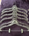 Lot Of 12 Vintage 1960s Lucite Clear Acrylic Clothes Hangers