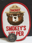 Vintage Smokey The Bear Patch Smokey s Helper Forest Fire Prevention Oval Unused