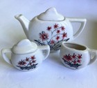 Vintage Sonsco Child s Ceramic Tea Set China In Box Toy Play Set 1950   s 17 Piece