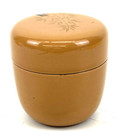 Japanese Vintage Tea Ceremony Natsume Tea Caddy Lacquerware Chaki Elegant