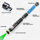 Powerful Professional Rechargeable Green Laser Pointer W Usb Charger And Battery
