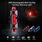 2 Set Usb Rechargeable Led Bicycle Headlight Bike Front Rear Lamp Cycling Light
