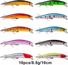 56pcs Lot Mixed Fishing Lures Minnow Lure Hard Artificial Bait Crankbait Kit Usa